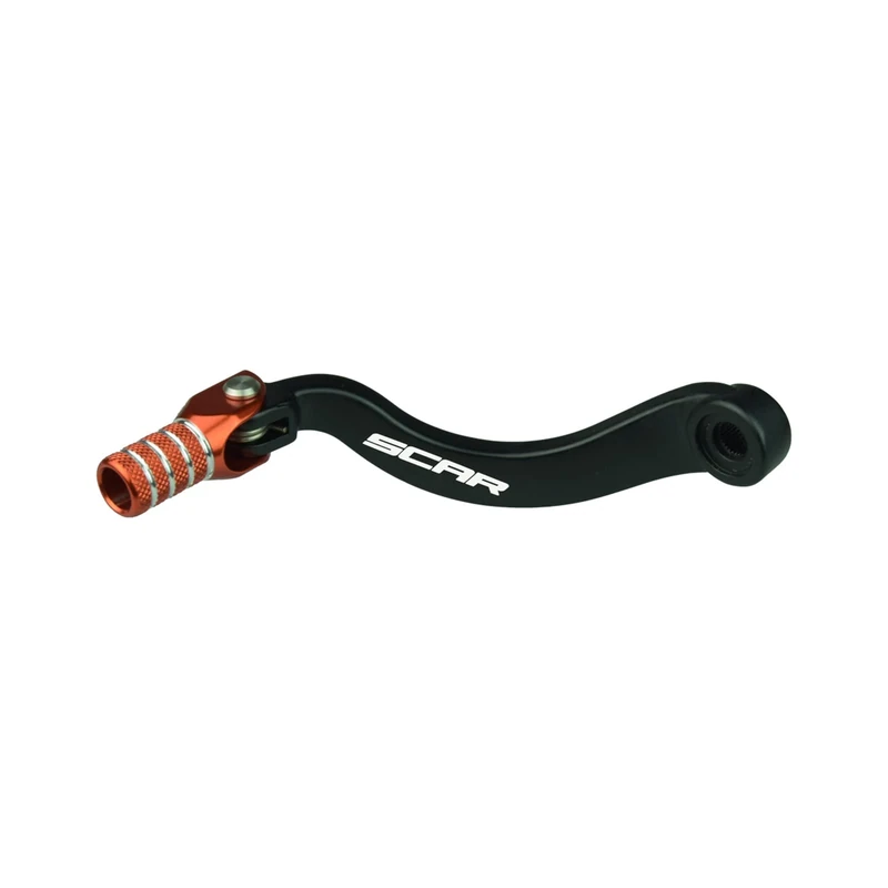 SCAR Gear Shift Lever Pedal Forged Compatible with KTM 690 Duke R Enduro R Supermoto SMC R 08-22 - Orange