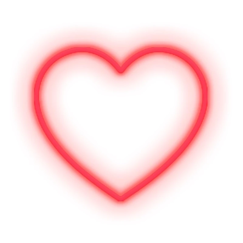 LED Signs Small Heart 40 Life Style Red