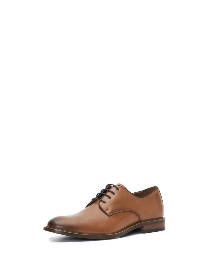 Vince Camuto Men's Lyre Dress Shoe Oxford, Cognac/Brown, 10