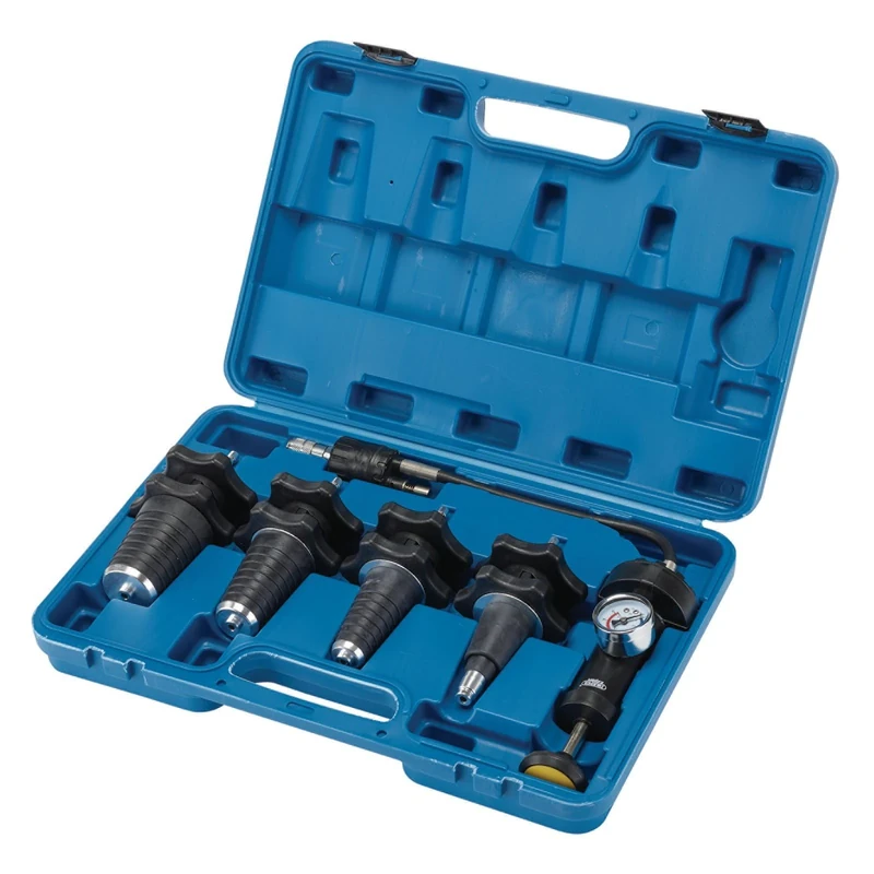 Draper 53591 Expert Universal Cooling System Pressure Test Kit (5 Piece), Blue and Black
