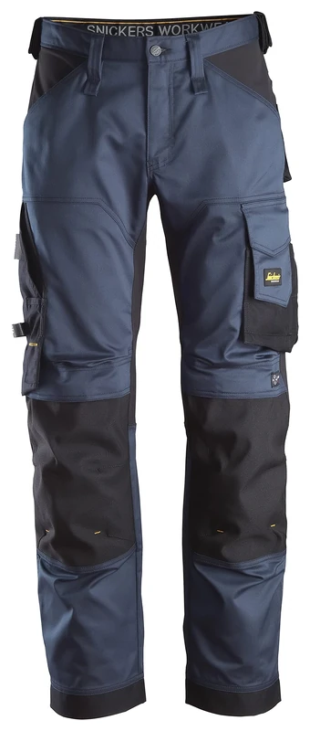 Snickers Workwear Men's Allroundwork Stretch Loose Fit Work Pants, Navy/Black, 40W x 32L