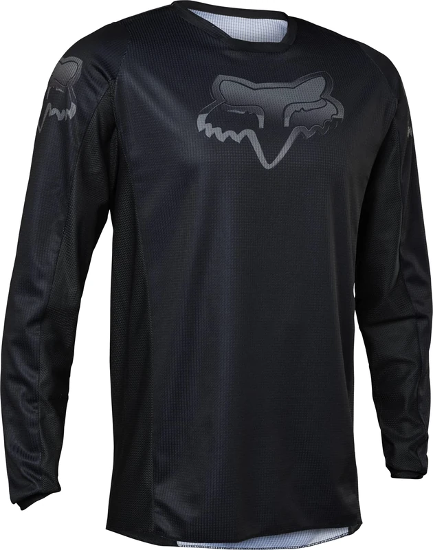 Fox Racing Men's 180 Blackout Motocross Jersey, Black/Black, Small