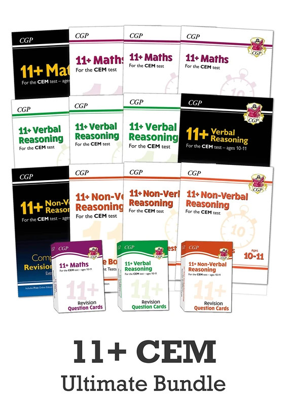 11+ CEM Ultimate Study & Practice 15-book Bundle for Ages 10-11