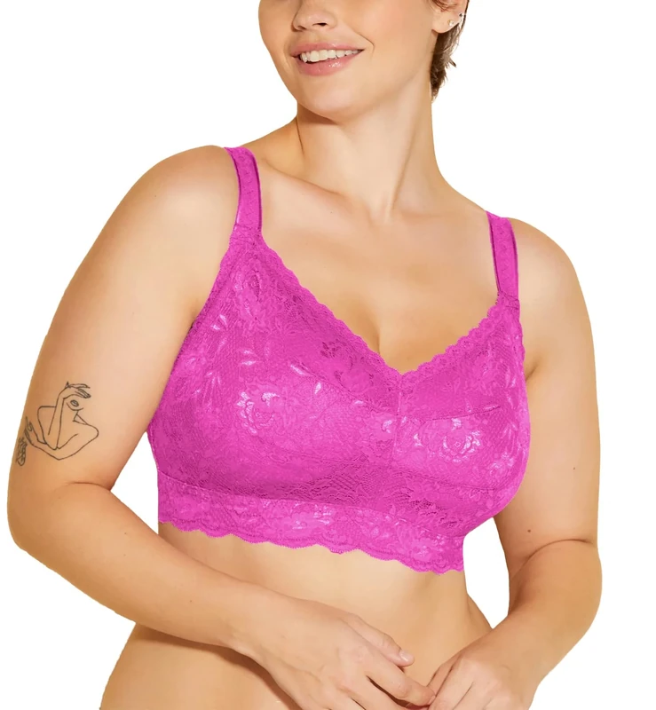 Cosabella Womens Say Never Super Curvy Sweetie Bralette, Cape Fuchsia, XS