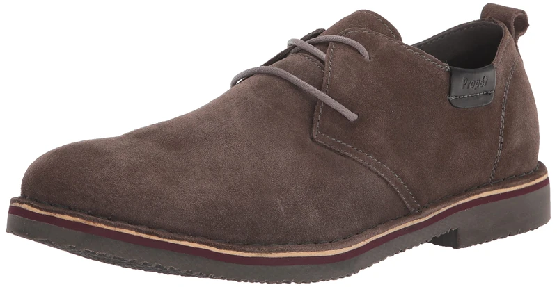 Propét Men's Finn Oxford, Stone, 11 UK