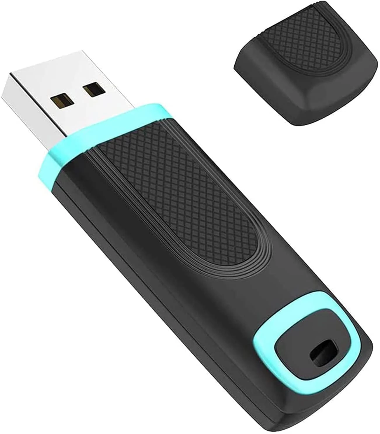 Vansuny 64GB USB Stick USB 3.0 Flash Drive High Speed USB Memory Stick Cap Design Thumb Drive Pen Drive (64GB Cyan)