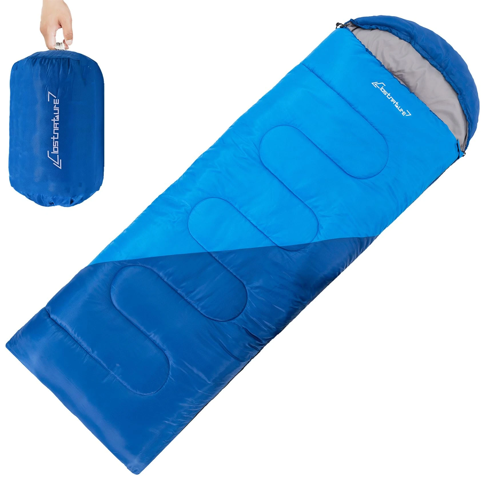 Clostnature Sleeping Bag for Adults and Kids - Compact Lightweight Sleeping Bag, 3-4 Season Ultralight for Summer, Winter, Children, Girls, Boys, Camping, Backpacking with Storage Sack(Left Zipper)