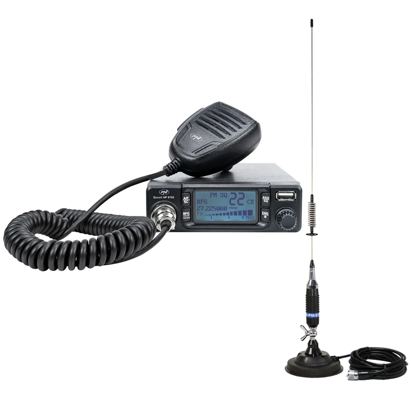CB PNI Escort HP 9700 USB Radio and CB PNI S75 Antenna with Magnetic Base