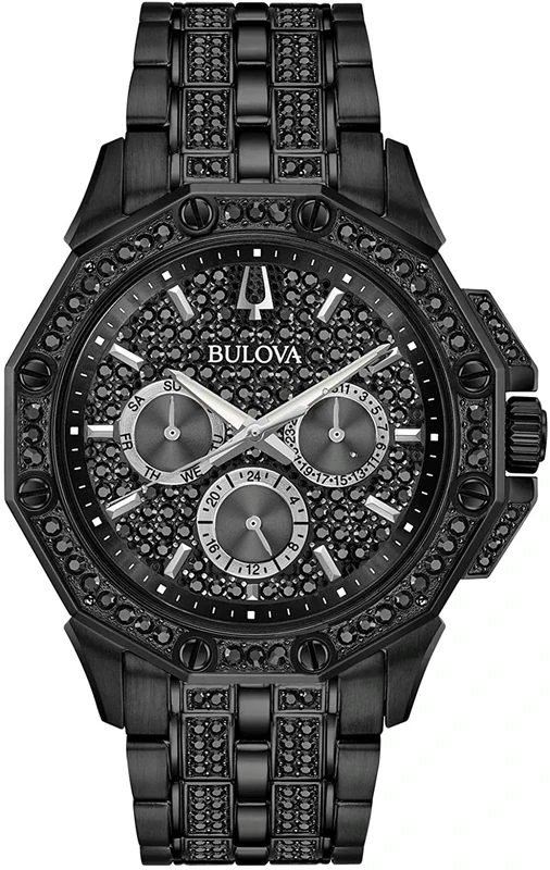 Bulova Mens Multi Dial Watch Crystal Octava