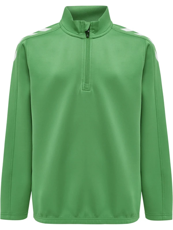 hummel hmlCORE XK HALF ZIP POLY SWEAT KIDS, Unisex kids Sweatshirt, JELLY BEAN, 128 -