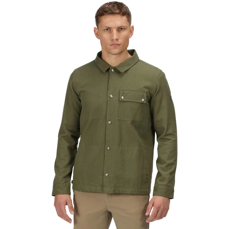 Regatta Mens Jayden Long Sleeve Plain Shirt Capulet S - Image 1