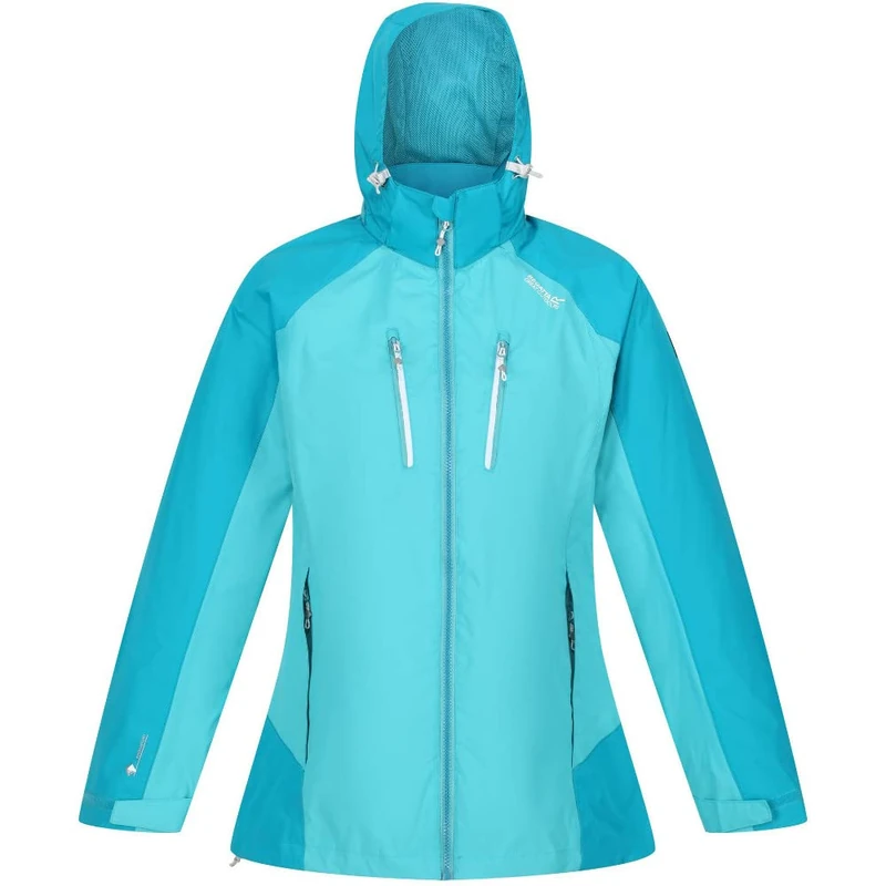 Regatta Womens/Ladies Calderdale IV Waterproof Jacket (10 UK) (Turquoise/Enamel)
