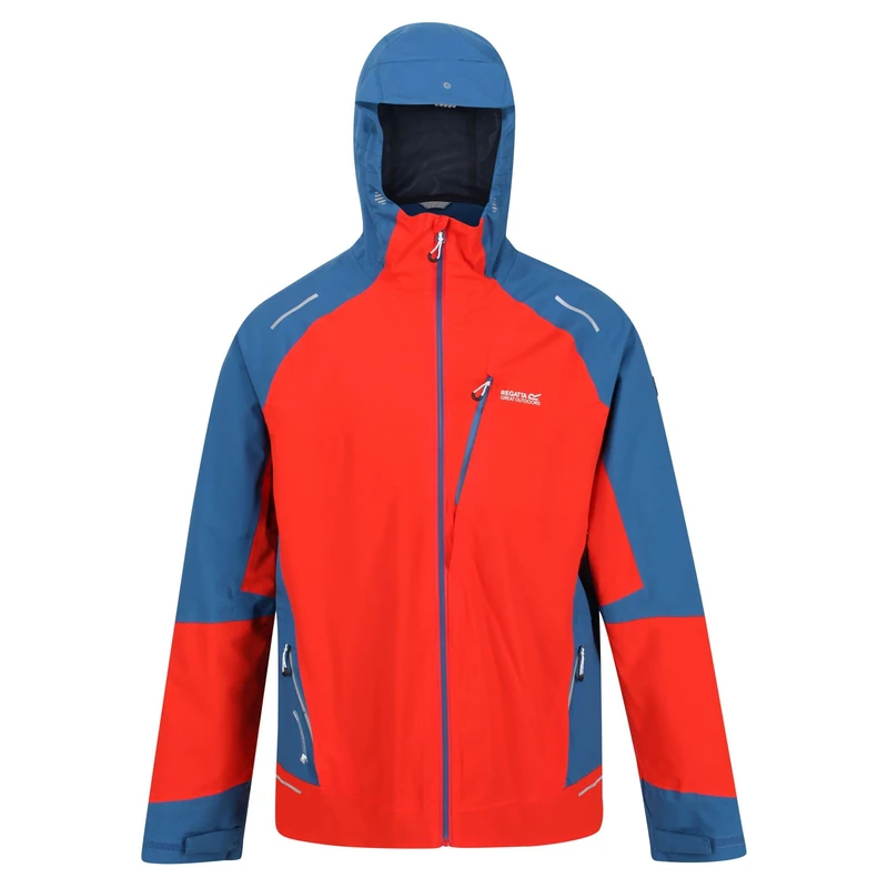 Regatta Men's Highon Pro JKT, Fiery Red/Dynasty Blue/Moonlight Denim, XL