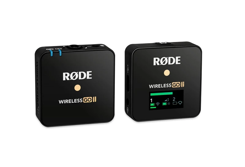 RØDE Wireless GO II Single Ultra-compact Dual-channel Wireless Microphone System with a Built-in Microphone and On-board Recording for Filmmaking, Interviews and Content Creation (Single Set)