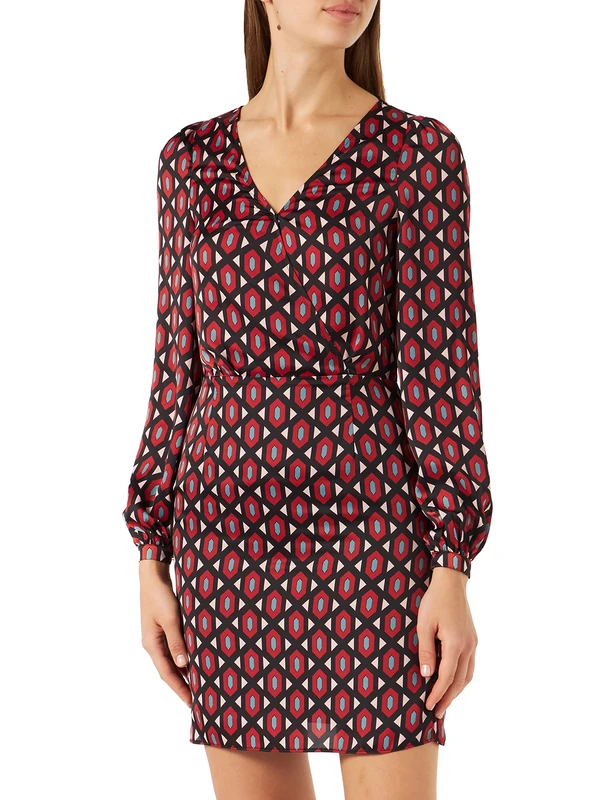 Naf Naf Women's Lestudio R1 Dress, Studio Red, 16