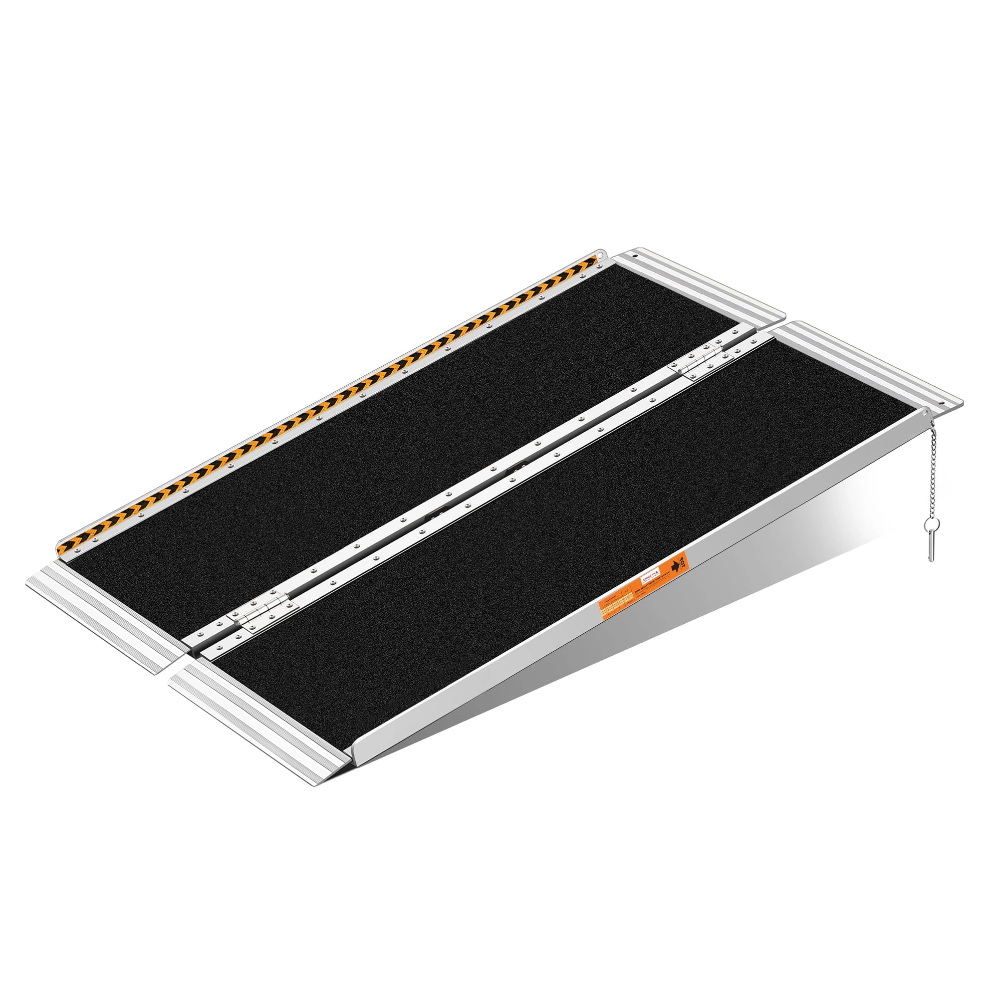 FACHNUO TOOL Wheelchair Ramp 4ft Anti-Slip Aluminum Folding Portable Ramp for Home 362KG Capacity