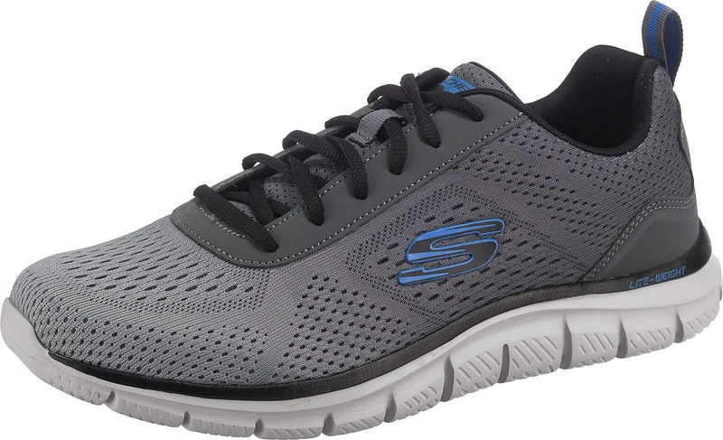 Skechers Men's 232399 CCGY Sneaker, Charcoal Mesh/Black Trim, 13 UK