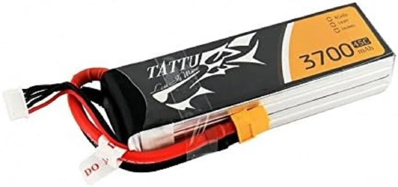 TATTU 3700mAh 14.8V 45C 4S1P Lipo Battery Pack