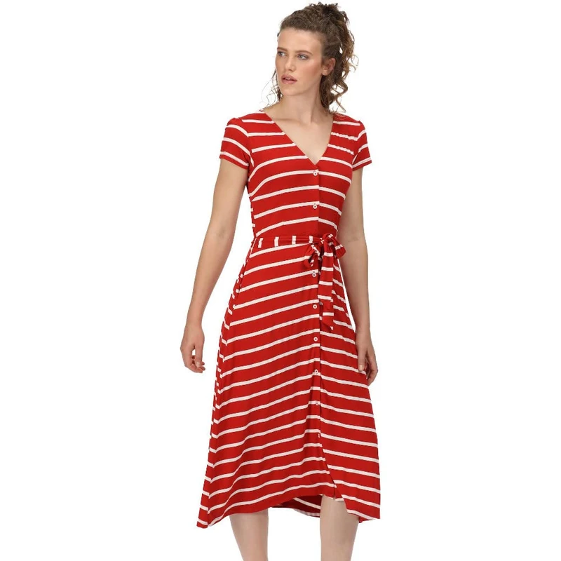 Regatta Maisyn Dress - Navy/White Stripes, 14 - Image 1