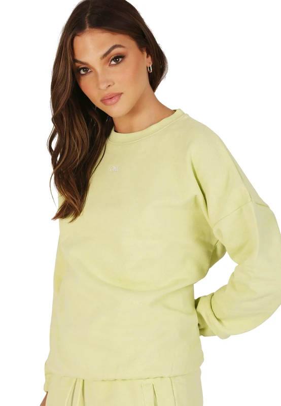 OW Intimates Women's Ow Crew Neck Sweatshirt, Green, XS