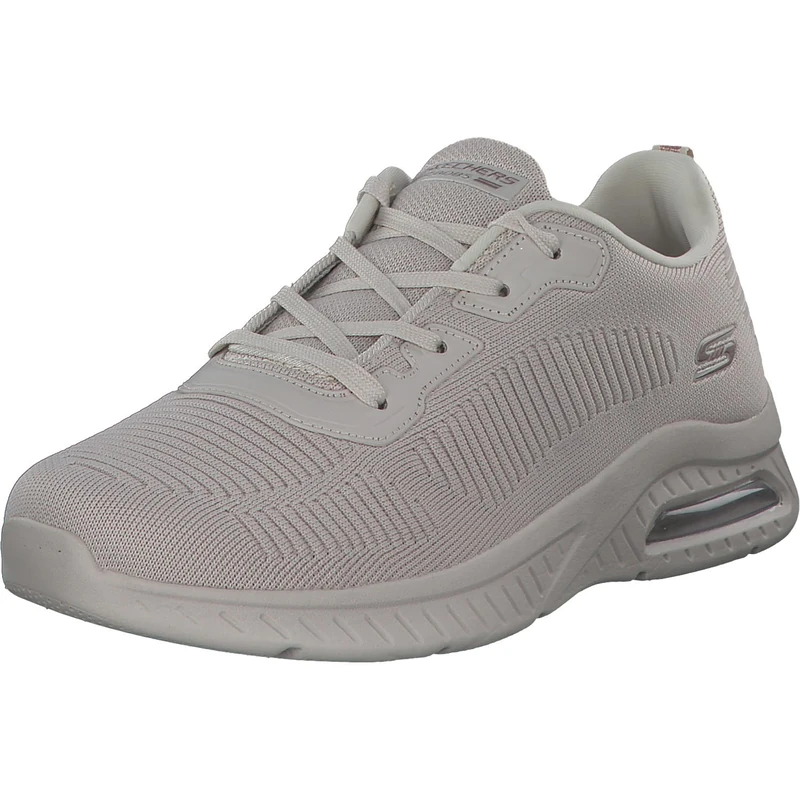 Skechers Women's Squad Air Close Encounter Sneaker, Natural Engineered Knit, 5 UK