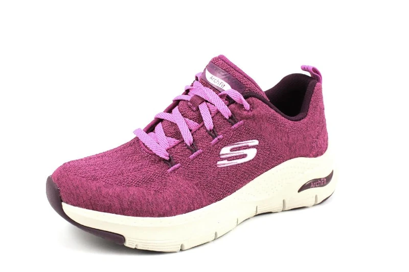 Skechers Women's Sneaker, Red, 6 UK