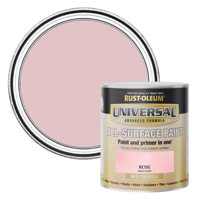 Rust-Oleum Universal Paint Satin Rose 750ml