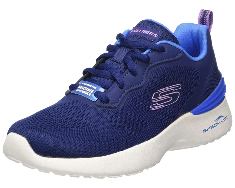 Skechers Womens Skech-air Dynamight Sneaker, Navy, 8 UK