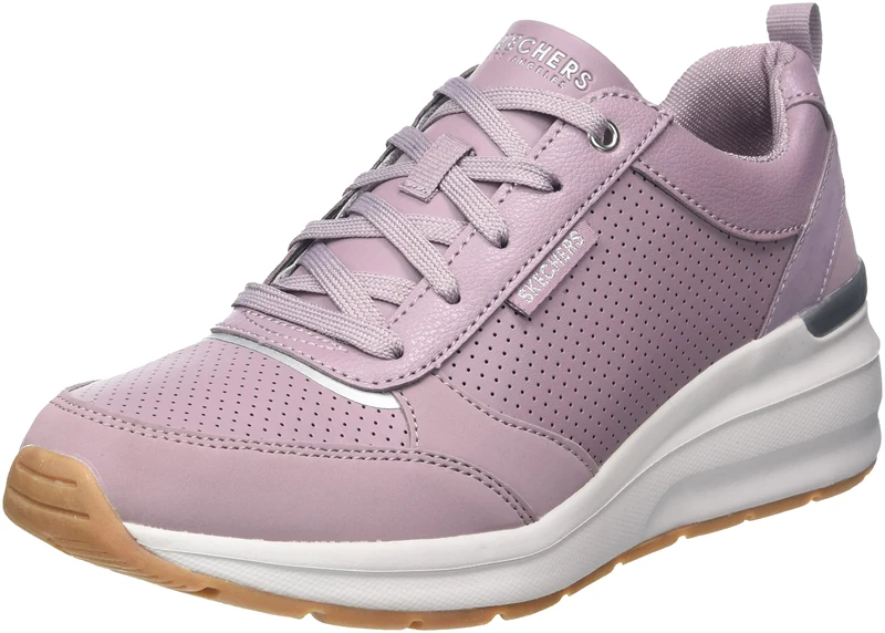 Skechers Women's Billion Sneaker, Dark Mauve, 5.5 UK