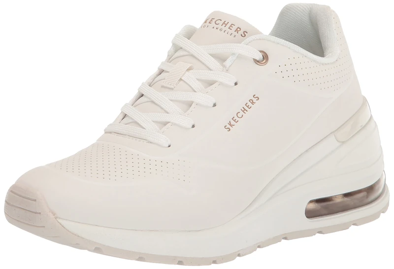 Skechers Women's Million Elevated Air Sneaker, White, 2.5 UK - Image 1