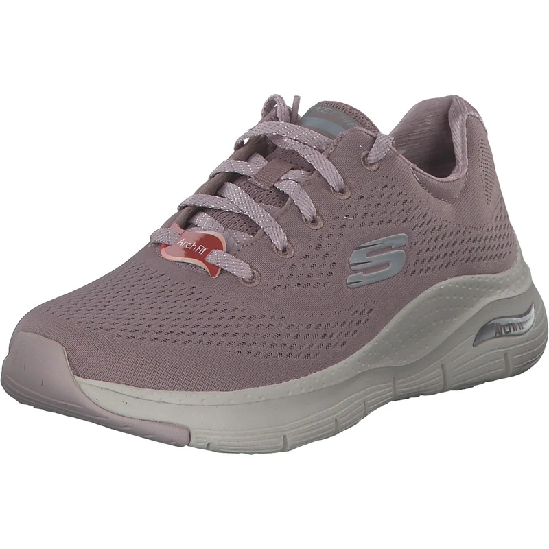 Skechers Women's Arch Fit Big Appeal Sneaker, Mauve Mesh/Light Pink Trim, 3 UK