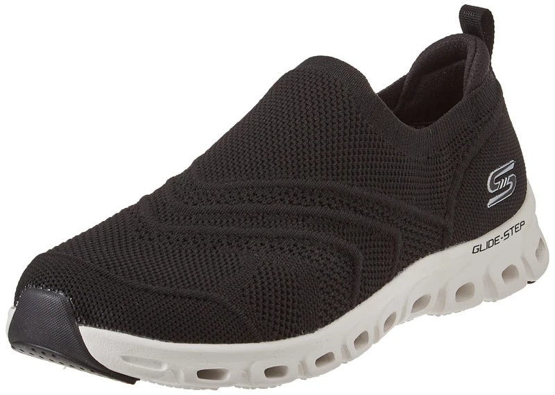 Skechers Women's Glide-Step Sneaker, Black, 7 UK