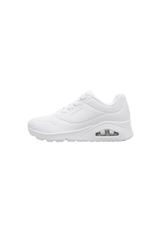 Skechers Women's Uno Stand On Air Trainers, White Durabuck/Mesh, 6 UK