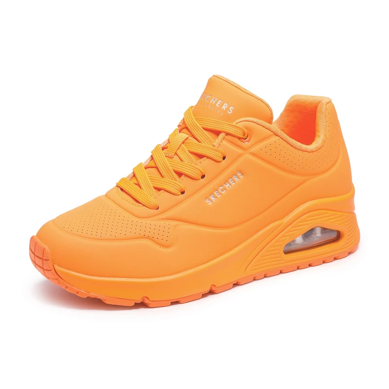 Skechers Women's Uno - Night Shades Trainers, Orange, 4.5 UK