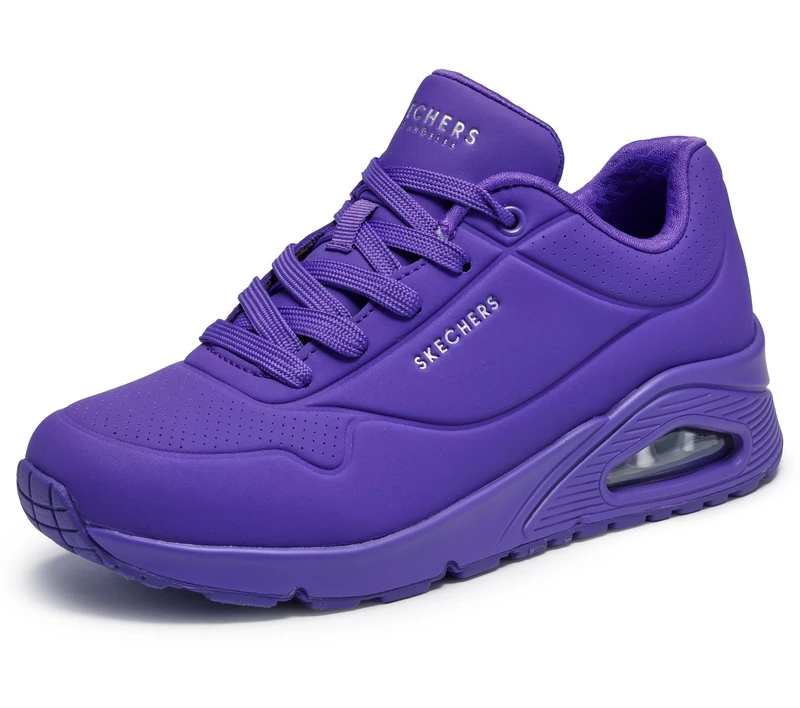 Skechers Women's Uno - Night Shades Trainers, Purple, 6.5 UK