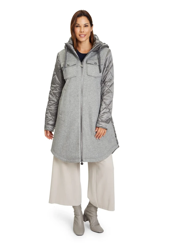 Betty Barclay Women's 7379/1537 Cotton Jacket, graphitegray, 12
