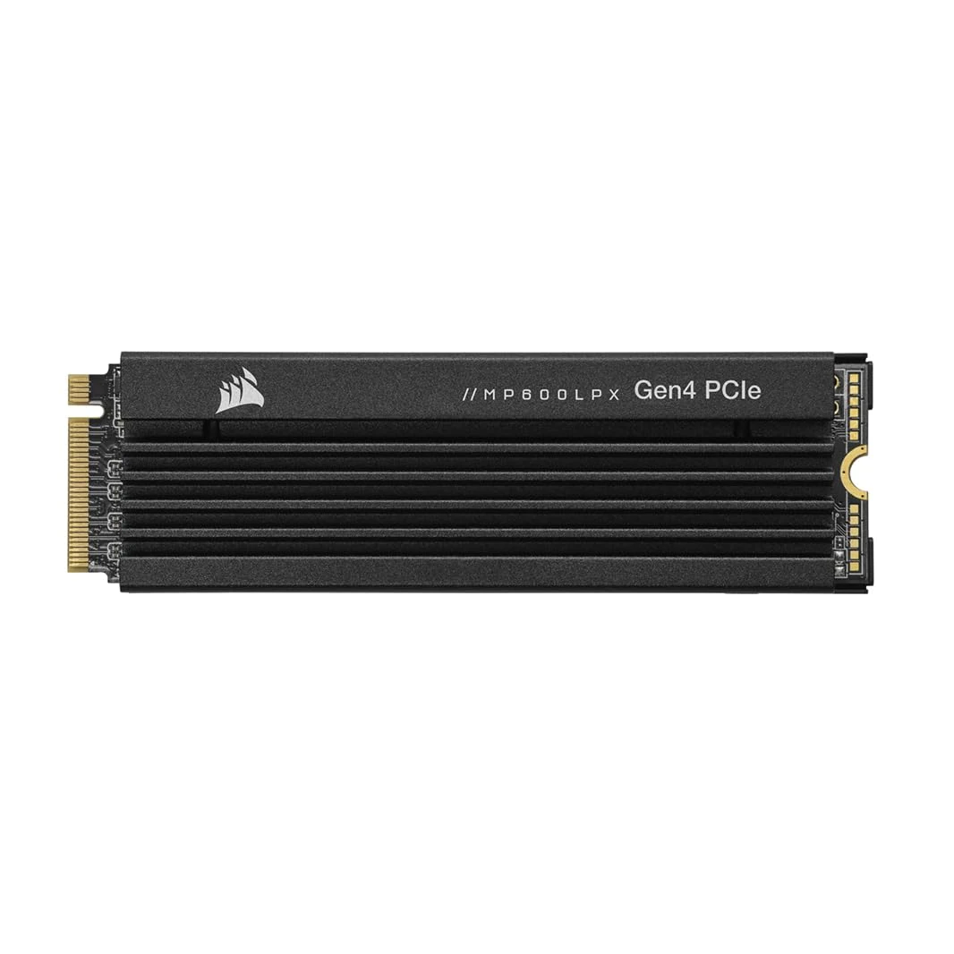 Corsair MP600 PRO LPX 500GB M.2 NVMe PCIe X4 Gen4 SSD - Optimised PS5 (Up To 7,100MB/sec Sequential Read & 3,700MB/sec Sequential Write Speeds, High-Speed Interface, Compact Form Factor) Black
