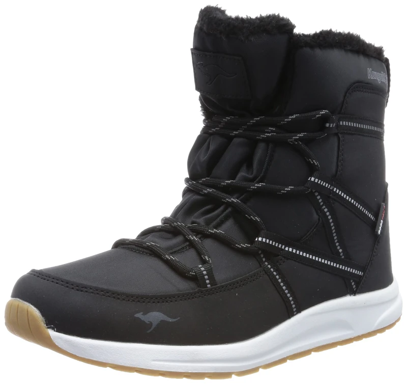 KangaROOS Women's K-ww Leyla RTX Boots, Jet Black Dk Silver, 6 UK