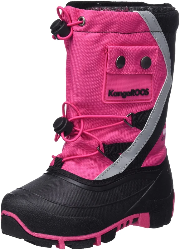 KangaROOS Kanga-Bean III Boots, Daisy Pink Jet Black, 7 UK - Image 1