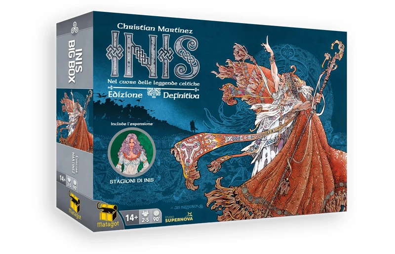 Studio Supernova - Inis Big Box - Complete Territory Control Game of the Inis Seasons Expansion, 2-5 Players, 14+, Italian Edition