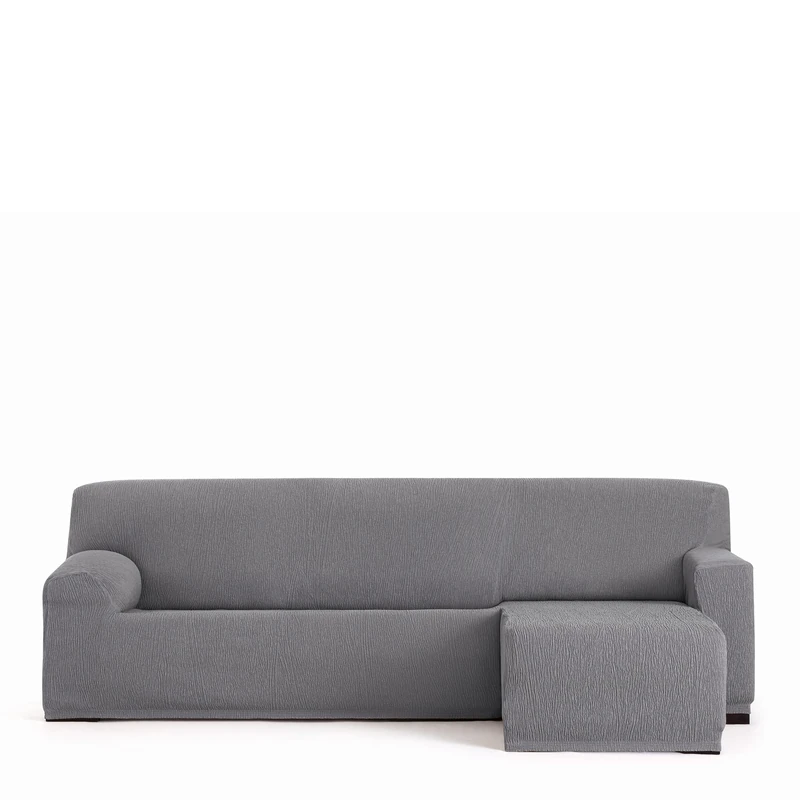 Eysa Llion Sofa Cover, Lycra, Grey, Short Right Arm