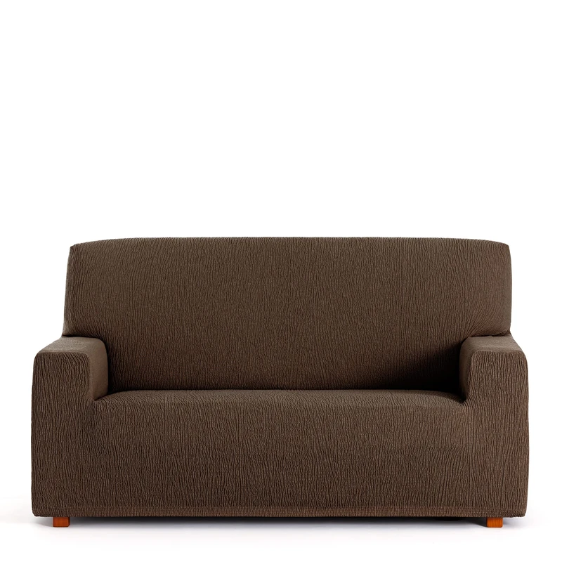 Eysa Llion Sofa Cover, Lycra, Brown 7, 4 Seater