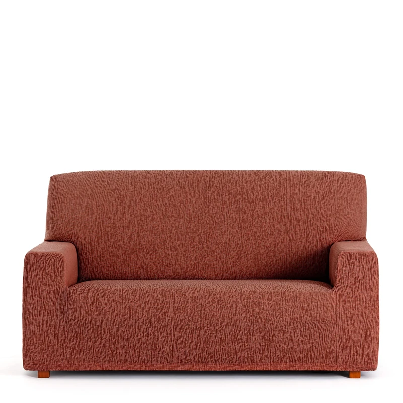 Eysa Llion Sofa Cover, Lycra, Orange 9, 4 Seater