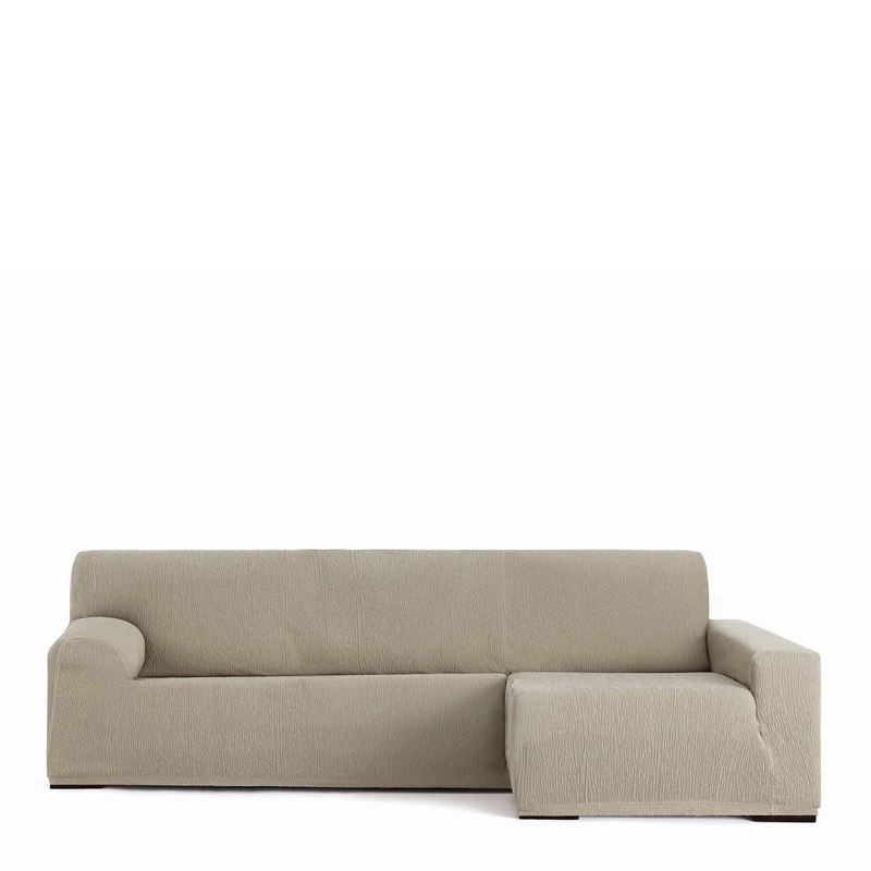 Eysa Llion Lycra Mink Long Right Arm Sofa Cover - Image 1