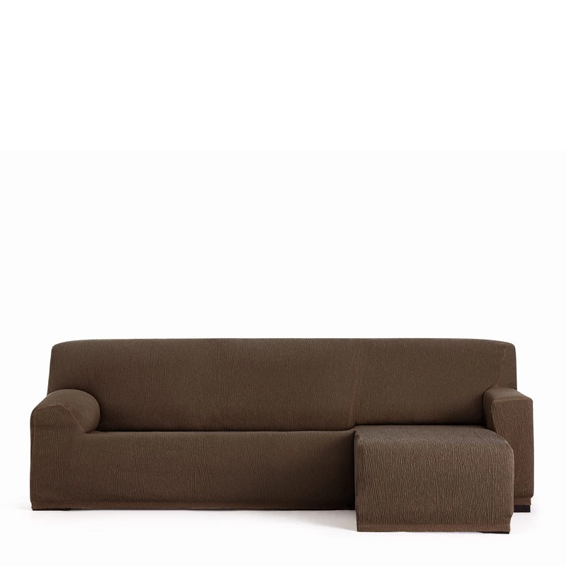 Eysa Llion Sofa Cover, Lycra, Brown, Right Short Arm