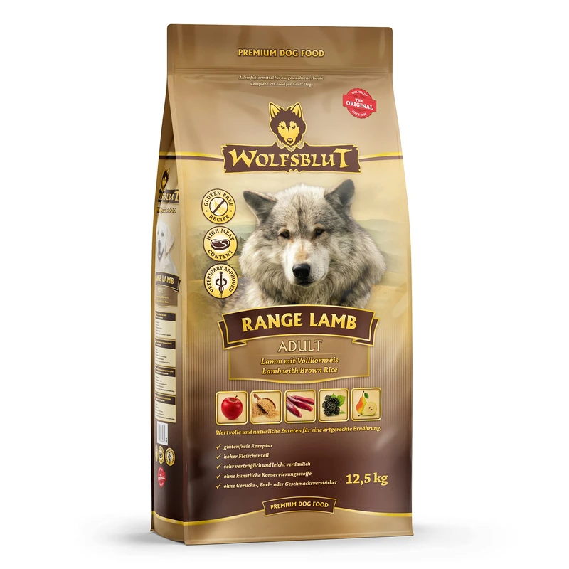Wolfsblut Range Lamb Adult Dog Food - 12.5 kg (Pack of 1)
