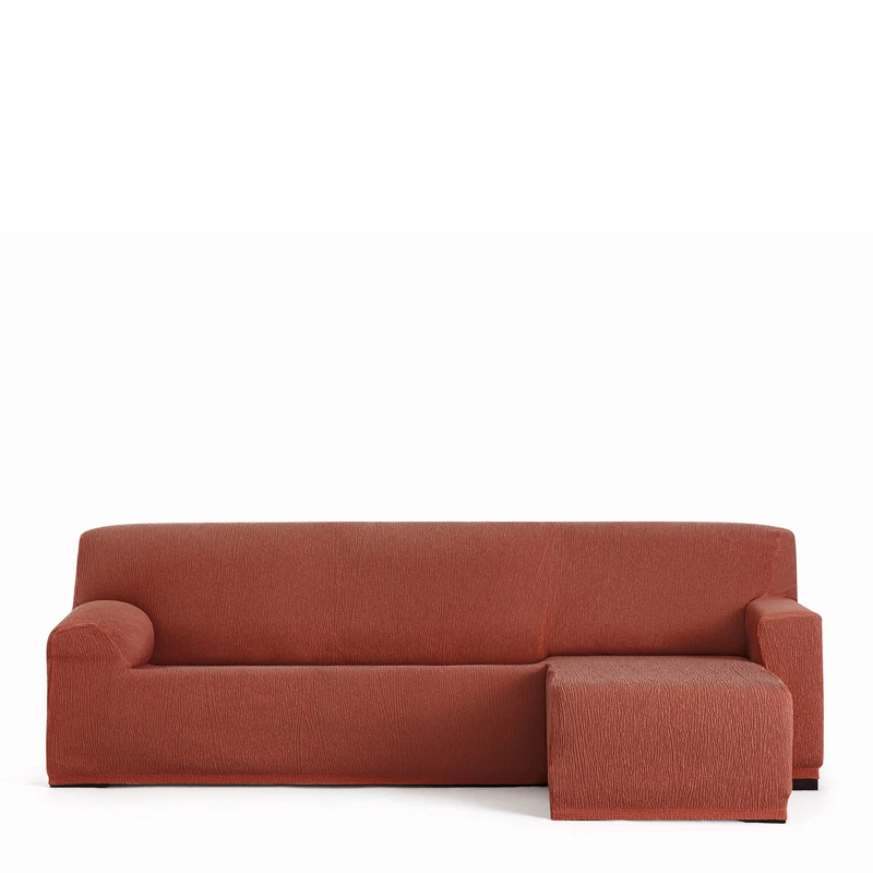 Eysa Llion Sofa Cover, Lycra, Orange, Short Arm Right