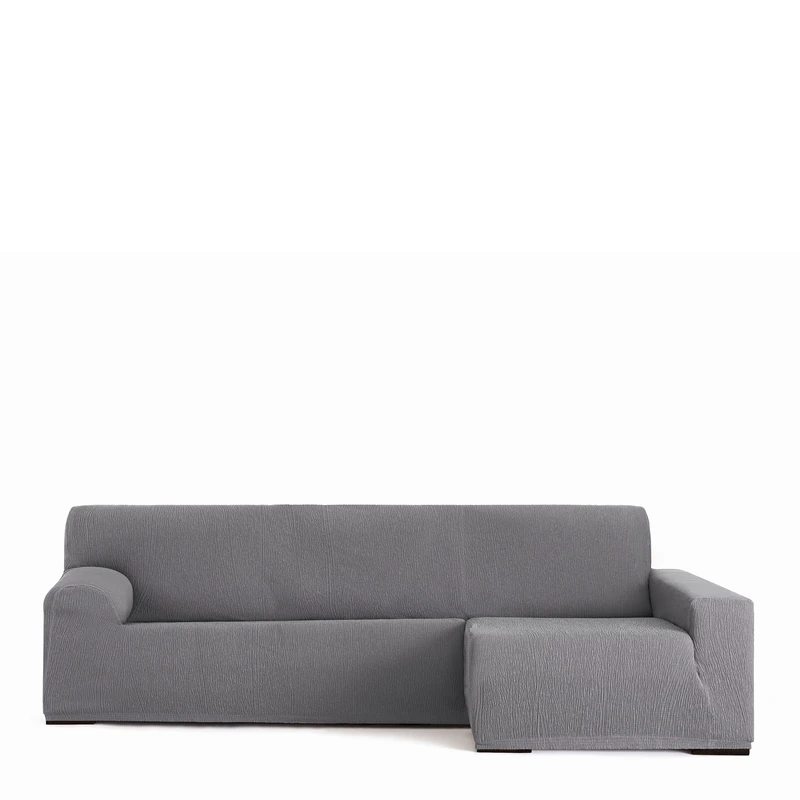Eysa Llion Sofa Cover, Lycra, Grey, Long Right Arm