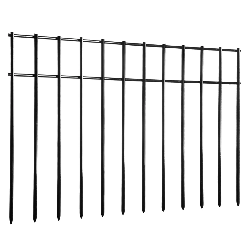 Adavin Small/Medium Animal Barrier Fence, 20Pack Black 20in(L) X12in(H) 1.6in Spacing no dig Fence for Dogs, Metal Heavy Duty Fence for Cats Rabbits Critters, Garden Fencing for Yard. Total 33.5Ft(L)