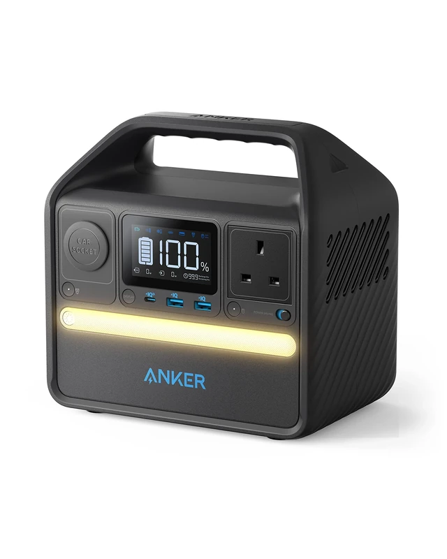 Anker 521 Portable Power Station Upgraded with LiFePO4 Battery, 256Wh 5-Port PowerHouse, 300W (Peak 600W) Solar Generator (Solar Panel Optional), 2 AC Outlets, 60W USB-C PD Output, Outdoor Generator
